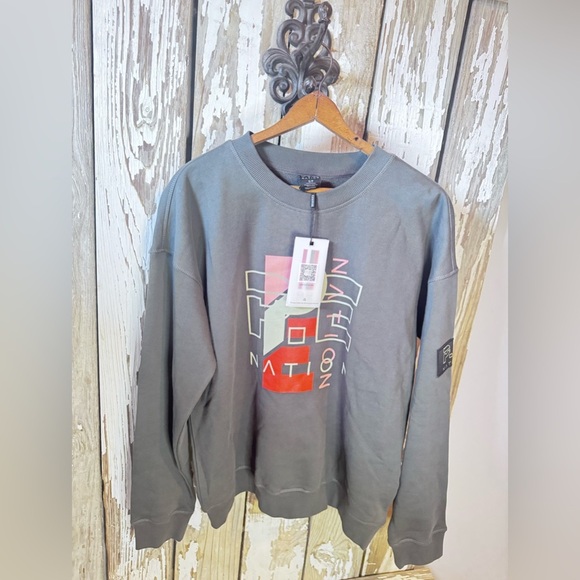 P.E NATION heritage sweatshirt in dark shadow NET Size  Small - Picture 9 of 14